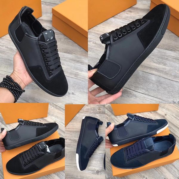 

men fashion sneakers shoe mens shoes the original designer perfect recovery black and blue casual shoes genuine shoes with box size 38~45