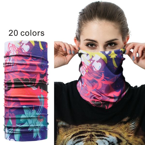

new multifunctional quick-drying magic headscarf outdoor riding bib sun protection dust scarf up to 20 wearing modes, Blue;black