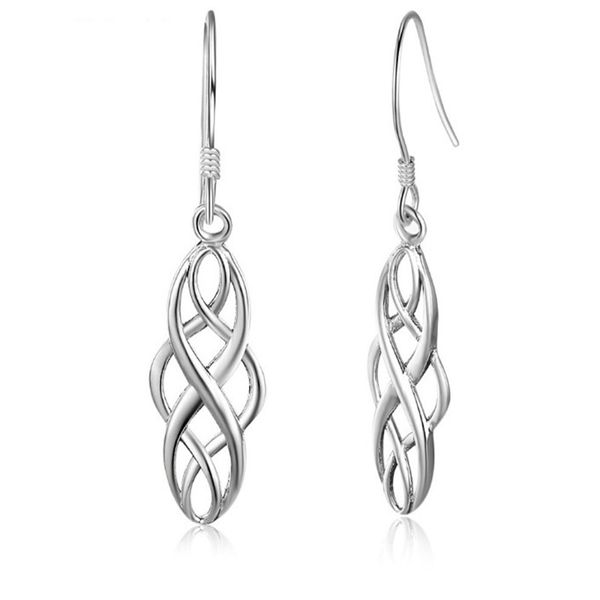

jsmpfy 100% 925 sterling silver hollow irregular drop earrings for women vintage silver 925 jewelry dangle earring pendientes, Golden;silver