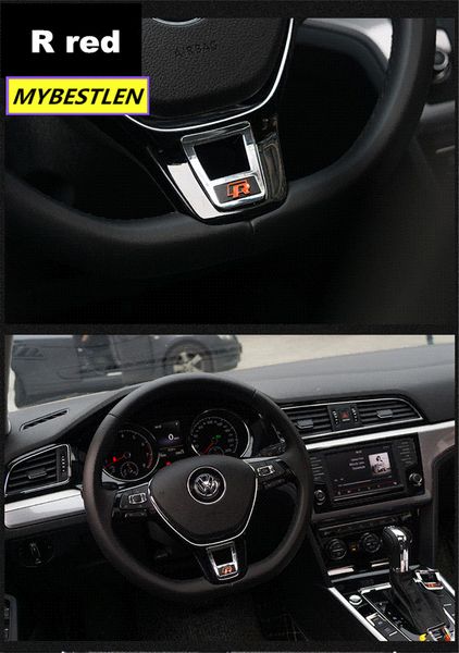 2019 Excellent New Abs R Rline Car Steering Wheel Interior Sticker For Volkswagen Vw Golf 7 Polo Bora Sagitar Lavida Car Syling From