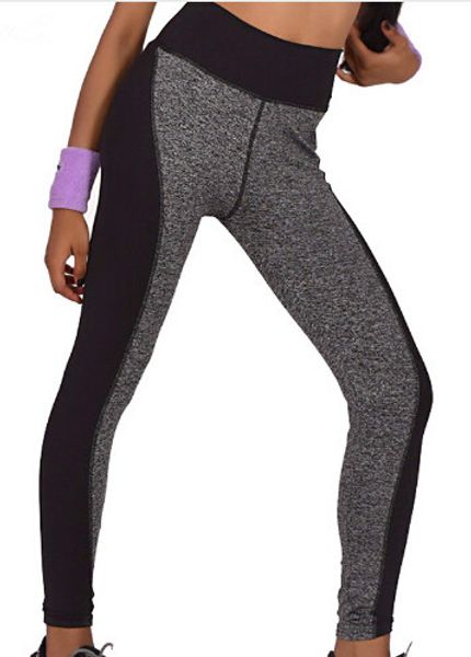 

plus size black gray running tights pants,high waist panelled women athletic trousers,yoga sports leggings pants s-3xl, White;black