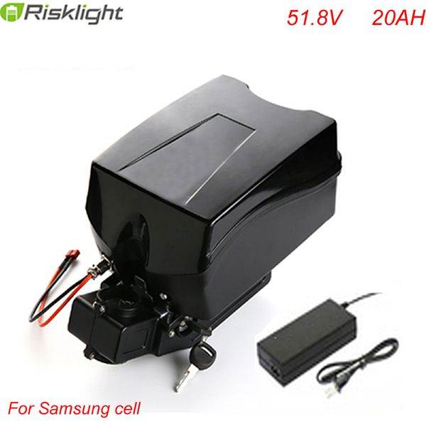 Batteria agli ioni di litio da 51,8 V 20 Ah a ciclo profondo Potente batteria da 52 V 1000 W Frog Batteria eBike con caricabatterie e bms per Samsung Cell