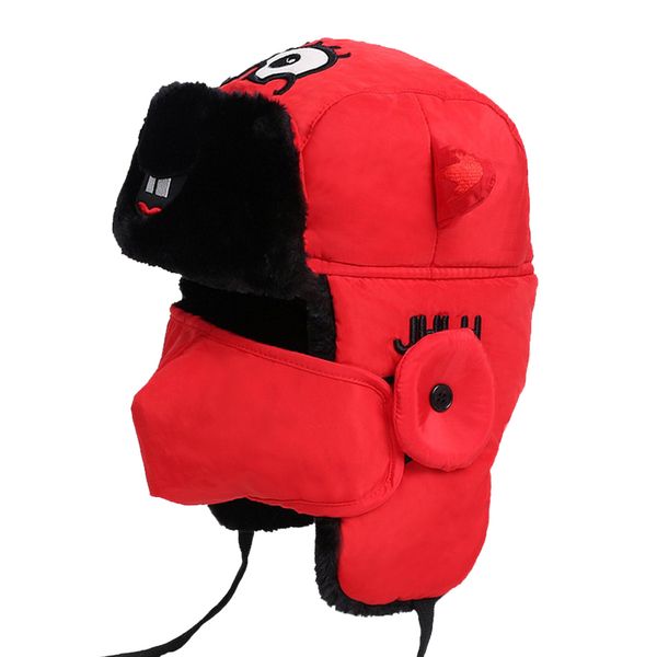 

riding thickened windproof coldproof warm face mask for children 6 color, Black