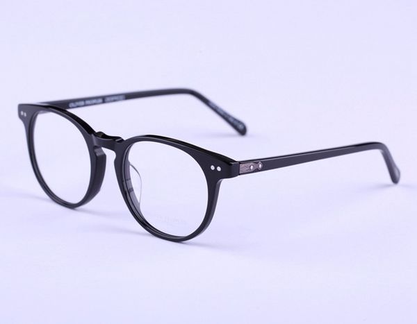 rounded black glasses frames