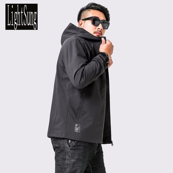 

fashion men plus size plus size hoodies casual jacket solid color autumn zipper loose male coat, Black;brown