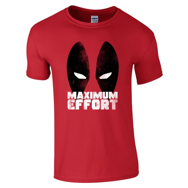 

Дэдпул Максимальное Усилие Футболка-Комические Глаза Супергерой Смешной Фильм М