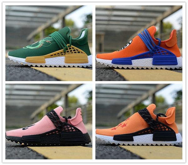 

2018 Cheap Pharrell Williams X Human Race Runing shoes Men Womens Running Shoes Sports Shoes Eur 36-45