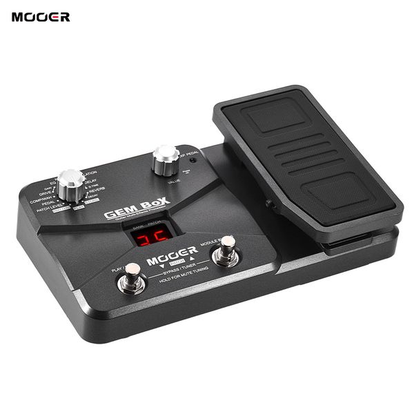 

mooer gem box guitar multi-effects processor effect pedal supports tuning function with expression pedal storing mode