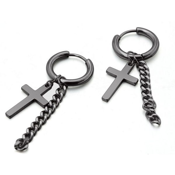 san francisco top brands nice shoes 2020 Hanging Cross Earrings For Guys Stainless Steel Hoop Earrings ... san francisco top brands nice shoes 2020 Hanging Cross Earrings For Guys Stainless Steel Hoop Earrings ...
