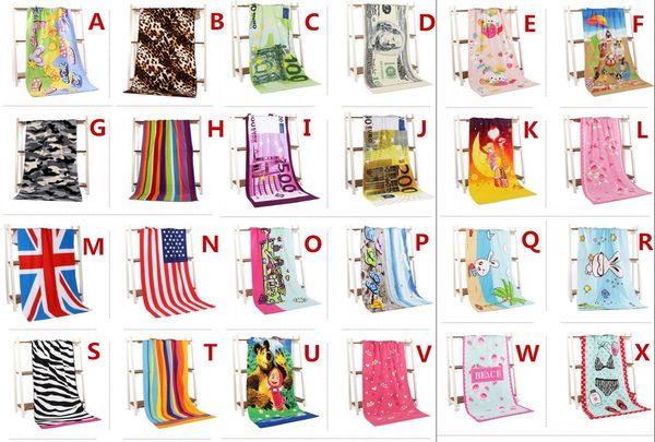 

75 140cm high ab orbent printed euro dollar flag microfiber beach towel for adult large men bath towel 24 tyle