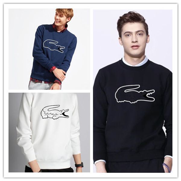 

2018 men brand de igner hoodie long leevehooded weat hirt men fa hion hoodie weat coat port wear 3xl crocodile long leeved, White;black
