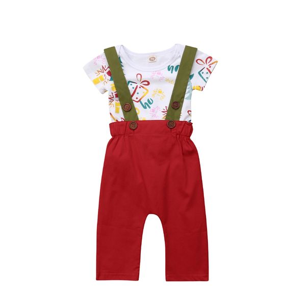 

newborn baby clothes set infant clothing set short sleeve romper suspender pants baby boy clothes toddler outfits, White
