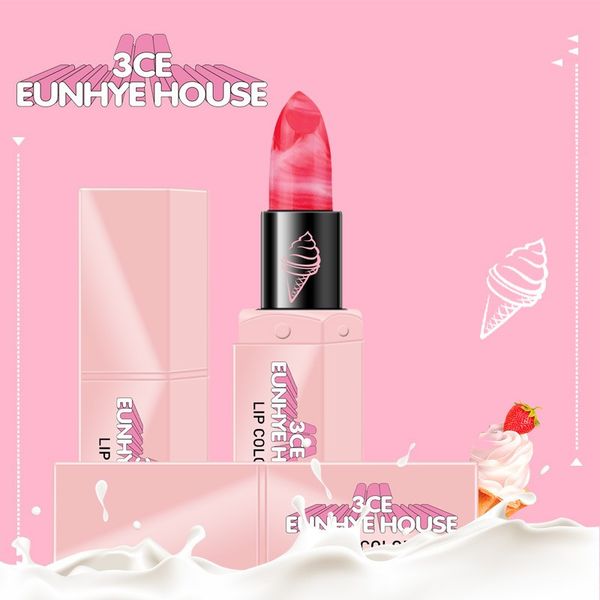 

new arrival summer 3ce ice cream lipstick moisturizing non stick cup waterproof and sweat proof lipstick ing