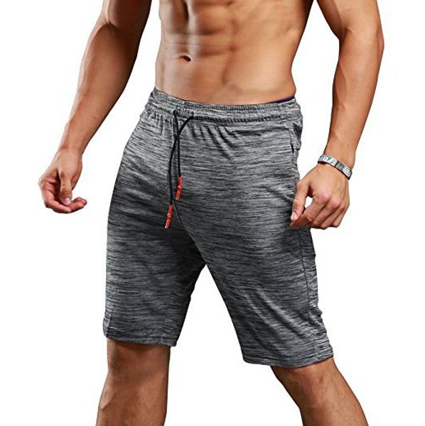 

elastic waist gym running shorts men quick dry training jogging workout men's gym crossfit shorts summer sportswear for men, White;black