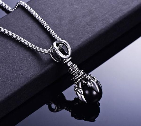 

titanium steel jewelry town dragon's claw men's pendant fashion stainless steel casting pendant popular fashi, Silver