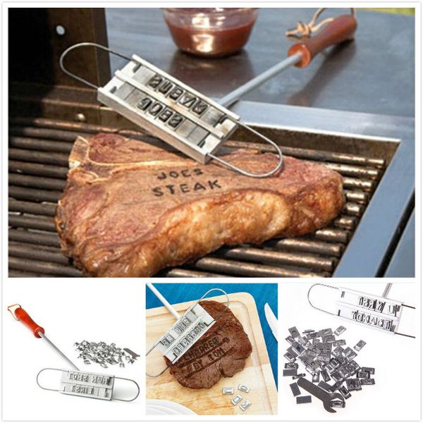 

barbecue fire branded bbq wild brand english aluminum alloy abcdefg 26 alphabet branding tool durble