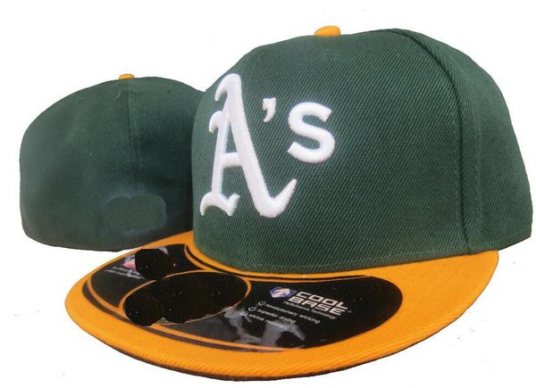 

Fitted hats sunhat Oakland hat cap Team Baseball Embroidered Team Flat Brim Hats Baseball Size Cap Brands Sports Chapeu for men women