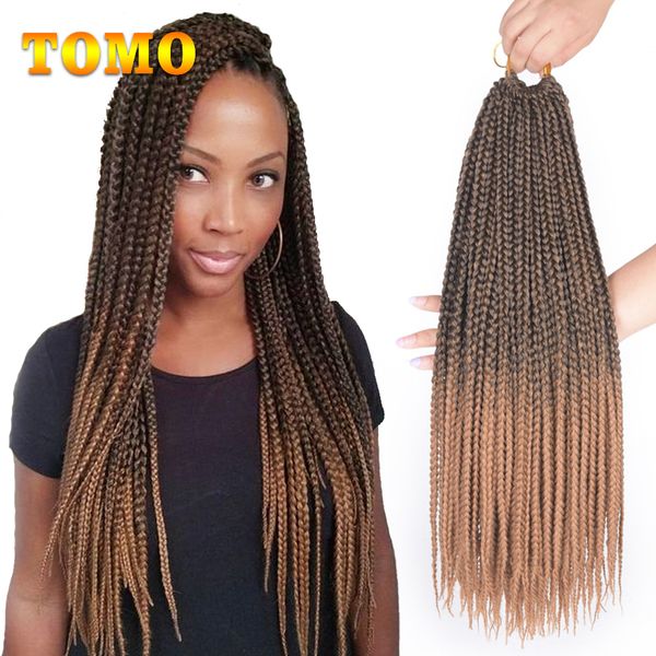 Compre Tomo 14 18 22 Inch Crochet Caixa Cabelo Trancas Extensoes