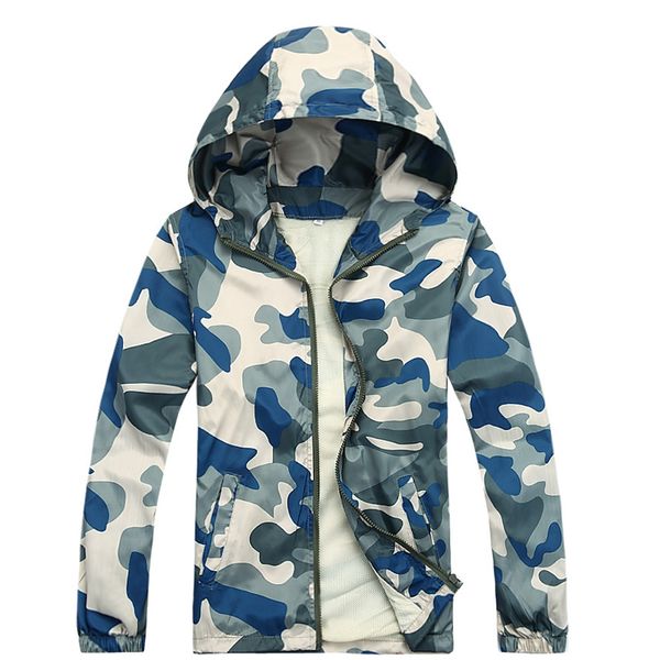 

new men fashion camouflage jacket summer tide male hooded thin sunscreen coat jacket wholesale mww drop shipping, Black;brown
