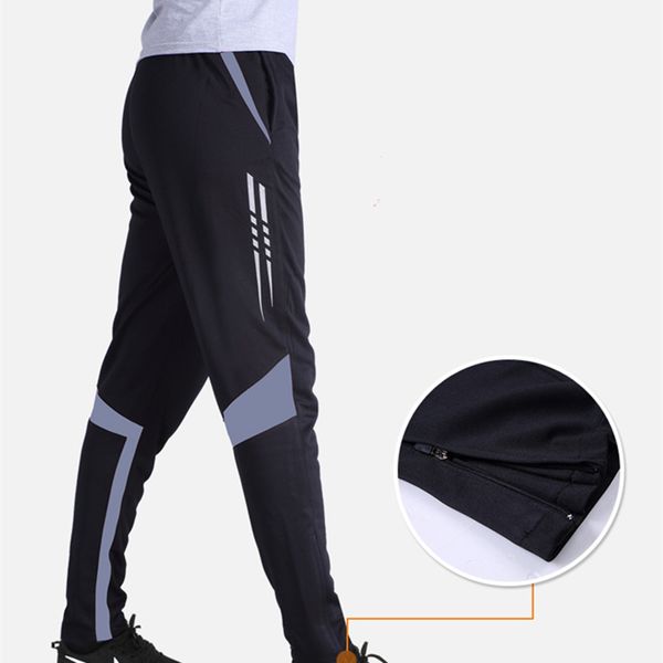 

2017 new autunm kids boys running soccer training pants leg men football jogging pant soccer pant cycling jogging sports pants, Black;blue