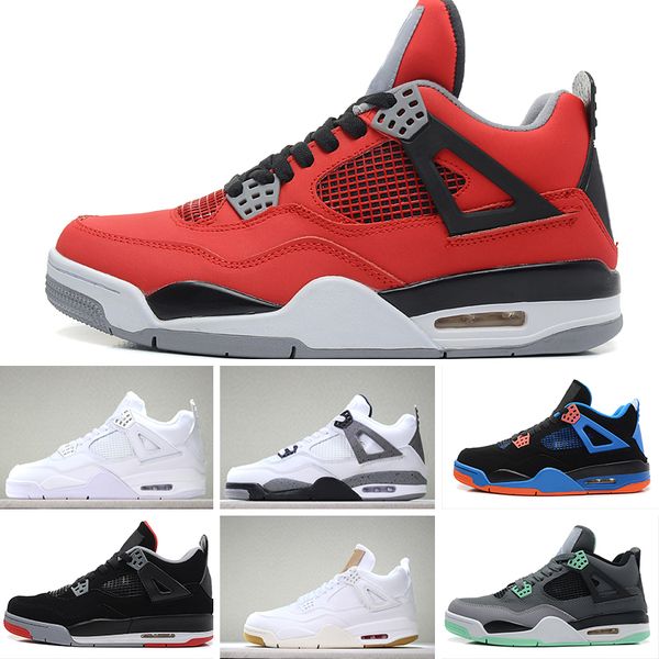 

Оптовые продажи мужской обуви Военный мотоспорт Alternate 4S Pure Money Белый цемент Роялти повседневная обувь Cat oreo дизайнерская обувь