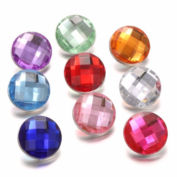 

noosa chunks snap button jewelry diy imitate crystal resin 18mm snap buttons for bracelet women snaps jewelry