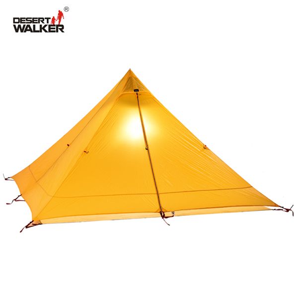 

720g lightweight tent 1 person 4 seasons 15d nylon double-side silicone coating waterproof 3000mm teepee tipi tents for camping