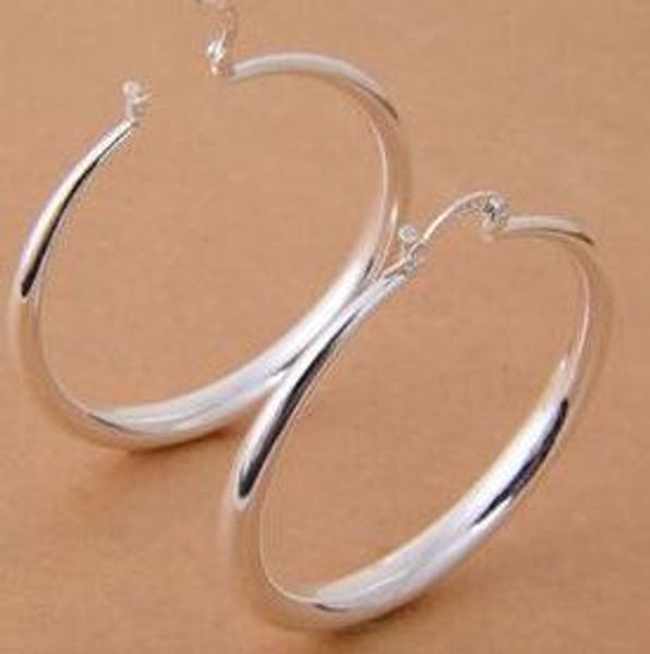 

50mm fashion jewelry new 925 sterling silver gold hoop earrings, Golden;silver