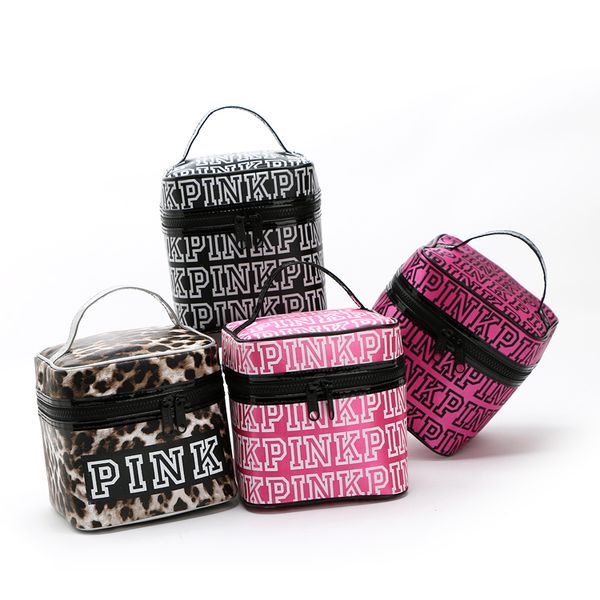 

Hot-selling Fashion nylon light GIRL PINK MAKEUP BAG vs large capacity handbag letter bag Women's receiving box