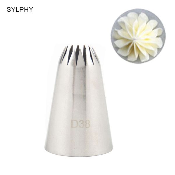 

sylphy #d38 star cake cream decoration tips cookies bakeware tools cupcake pastry icing piping nozzle