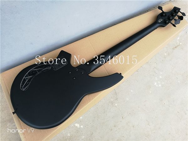 Spedizione gratuita Nuovo arrivo Top Qulity Music Man Bongo Metal nero 5 corde Pickup attivi Bass2018 Guitar Musicman Bass Guitar 2015