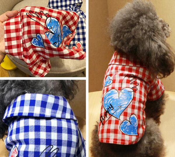 

хэллоуин рождество новый летний плед любовь собака shirt щенок 2 цвет pet cat жилет одежда для смаль pet xs s m l xl