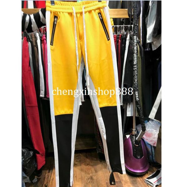 

Страх Бога Полосатые Спортивные Штаны 2018 Новый Уличная Бегуны Страх Бога Спортив