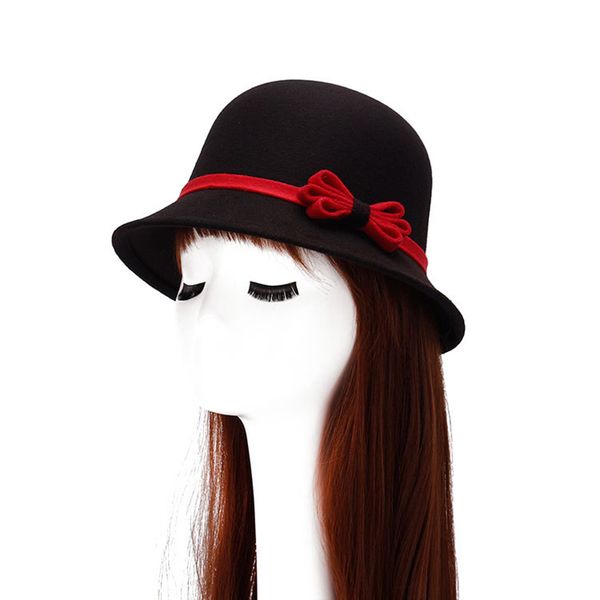 

fashion women causual charm hat lady cocktail party decor bowknot cap gift, Blue;gray