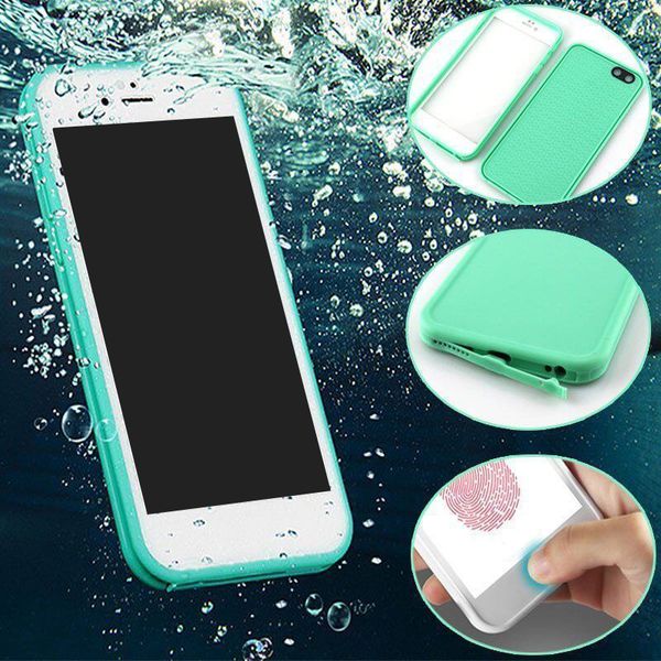 

For Iphone X 8 Case S7 Waterproof Case TPU Rubber Full Boday Cover For iphone 7 6 Plus Shock-proof Dust-proof Underwater Diving Cases 2018