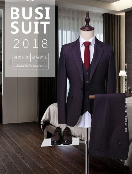 

2018 new hot sell men suit groomsmen slim fit wedding best man prom dinner business suits groom tuxedos costume homme mariage, White;black