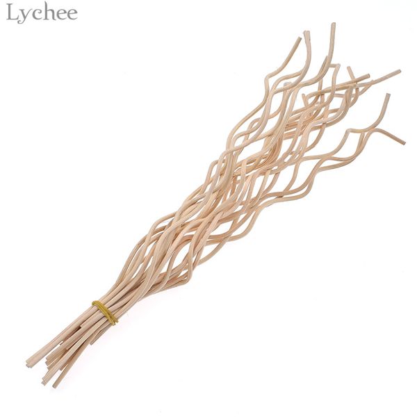 

lychee 20pcs wavy rattan reed fragrance diffuser replacement refill sticks air freshener room perfume rattan diffuser sticks