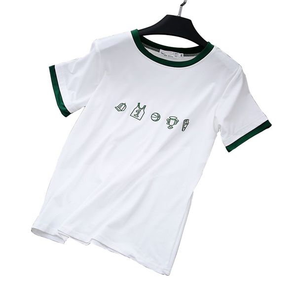 

2018 summer short sleeve t shirt women tshirt cotton vintage print plus size female t-shirt women casual tee shirt femme, White