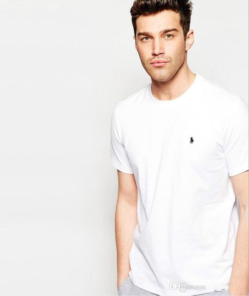 

2018 футболка мужчины черный Лето Майка мужчины маленькая лошадь вышивка с коротки