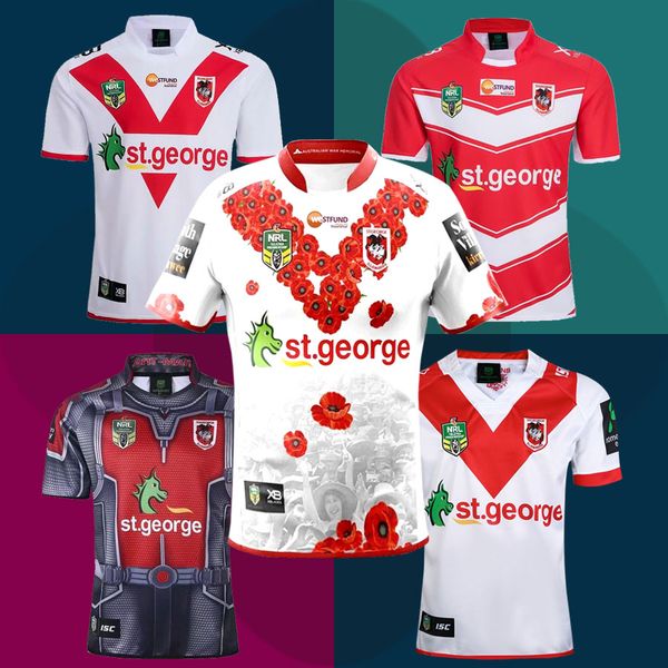 

New t george illawarra dragon rugby jer ey 2019 nrl home and away hirt national rugby league dragon limited commemorative edition top