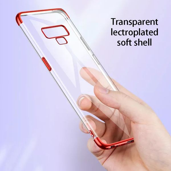 

Мягкий силиконовый чехол ТПУ для Samsung Galaxy Note 9 Прозрачная подложка с покрытием Coloru