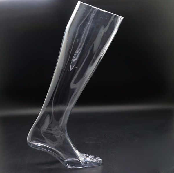 

new design fashionable female transparent foot mannequin foot model on promotion, Khaki