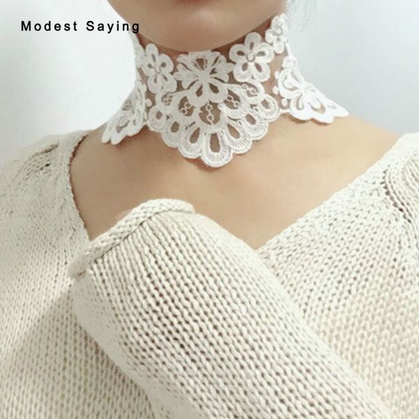 

real romantic lace wedding necklaces 2018 fashion cute wide handmade ivory chokers women kolye wedding accessories, Golden;silver