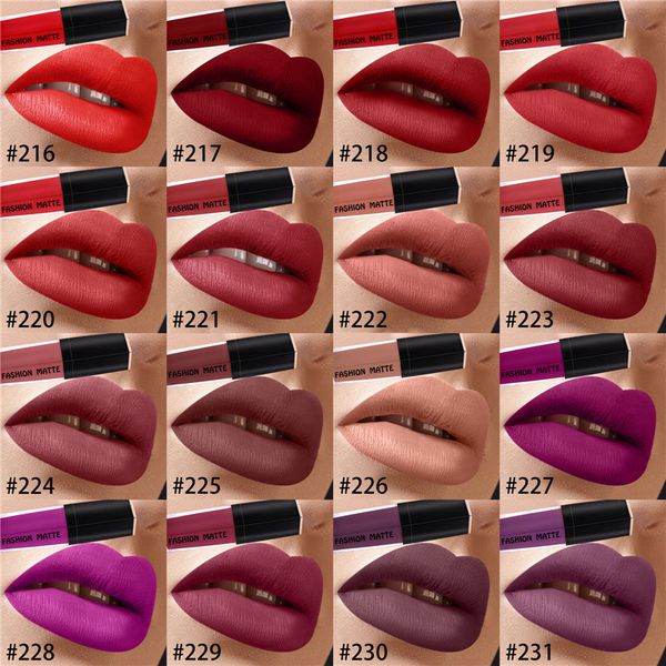 Long Lasting Fashion Matte Lipstick Nature Liquid Lip Glow Waterproof Makeup Lipstick For Lips Crayon Lipstick Dark Red Lipstick From Aol Szqin 1 6