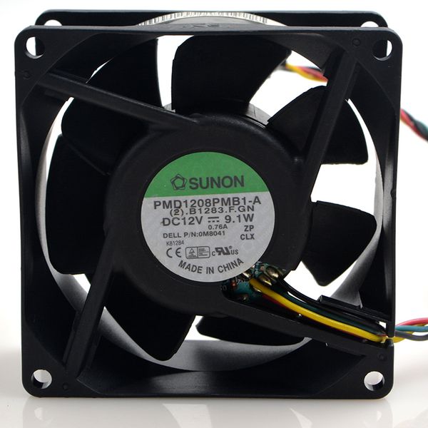 

sunon pmd1208pmb1-a 9.1w 8cm 8038 2-line heat sink cooling fan
