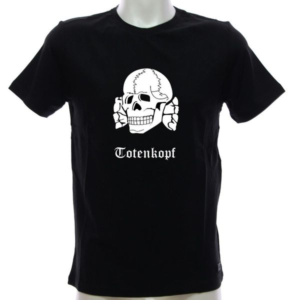 

Хлопок рубашка лето Стиль Прохладных рубашки Totenkopf Panzer Divsion Waffen Ss Футболка Collectionvin