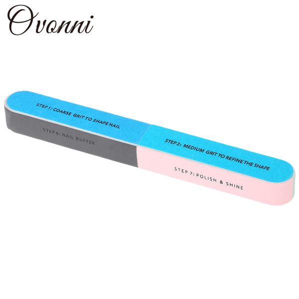 

nail art sanding frosted buffer files set for gel polish false nature tips polishing grinding dead skin remove random color