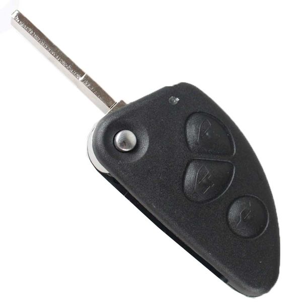 

3button flip key case shell with blank blade for car alfa romeo 147 156 166 gt