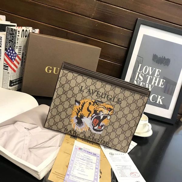 

2018 новый натуральная кожа мужской кошелек сцепления огромная емкость сумка коровьей конверт / длинные деньги винтаж / классический