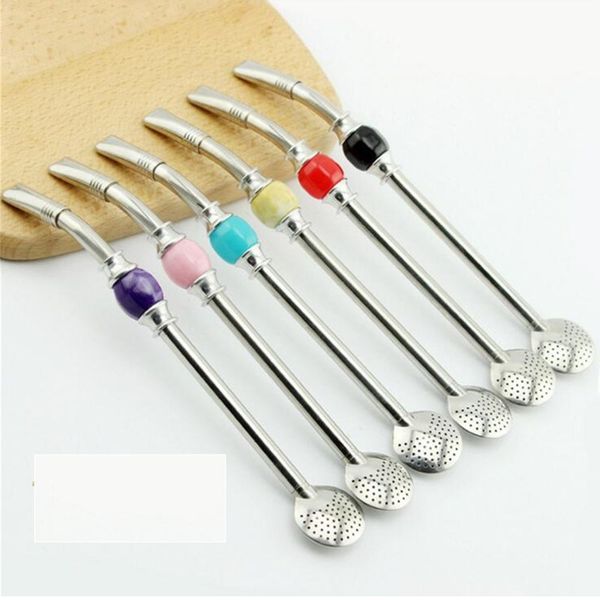 

304 соломинки из нержавеющей стали yerba mate чай bombilla тыква многоразовые bombilla соломинки фильтрованная ложка соломы